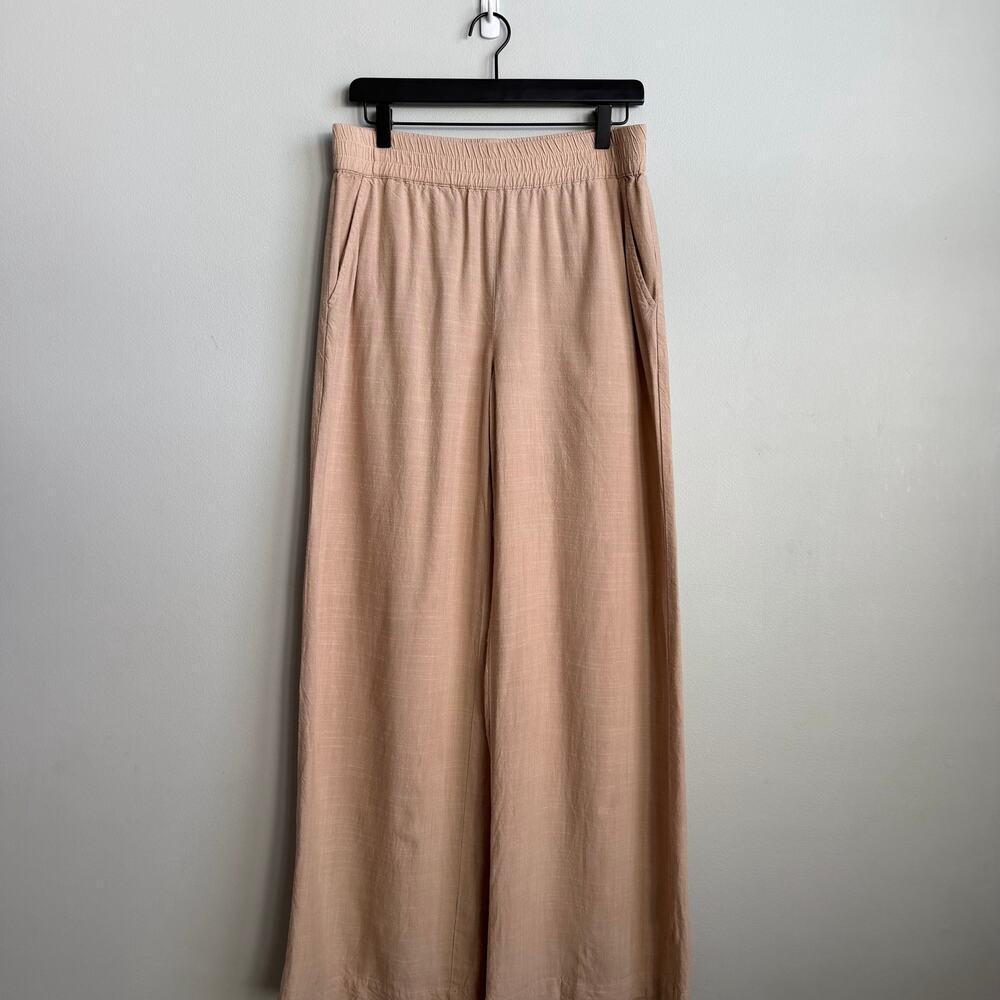 Marine Layer Allison Trouser Wide Leg Pants in Taupe Size Medium - Picture 3 of 10